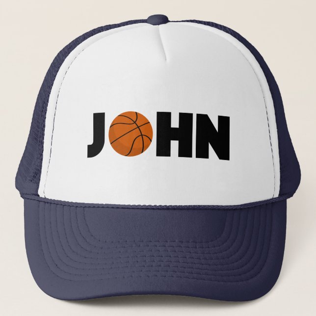 John Basketball Trucker Hat Truckerkappe (Vorderseite)