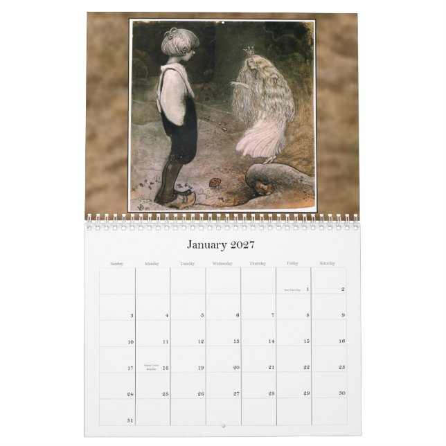 John Bauer 2011 Wandkalender (Jan 2027)