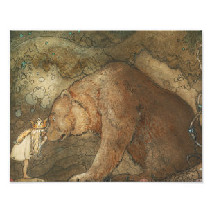 John Bauer - Arme Little Basse Fotodruck