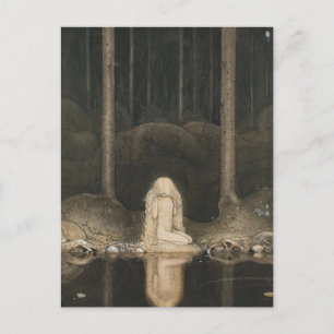 John Bauer - Die Blaue Sternenjungfrau Postkarte