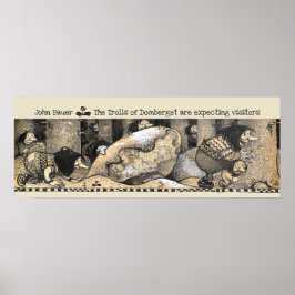 John Bauer Domberget Trolles erwartet Gäste CC123 Poster