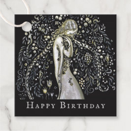 John Bauer Flora Blume Glück CC1150 Geburtstag Geschenkanhänger