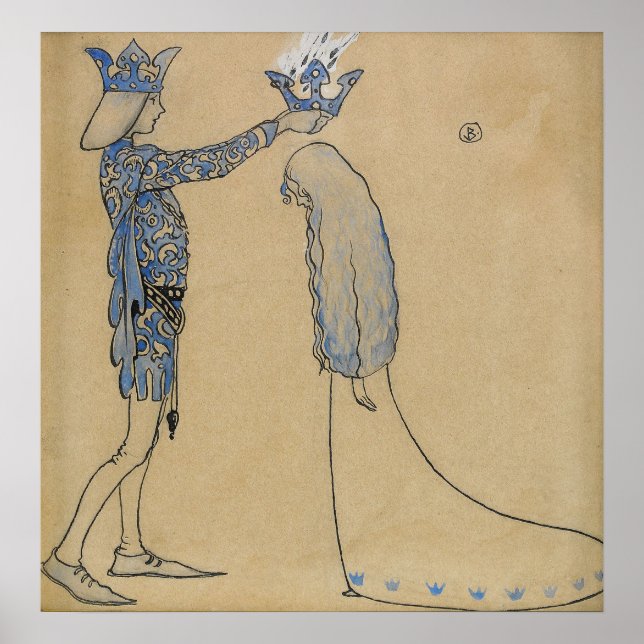 John Bauer - Goldkrone Poster (Vorne)