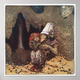 John Bauer - Mutter Liebe - Troll Poster