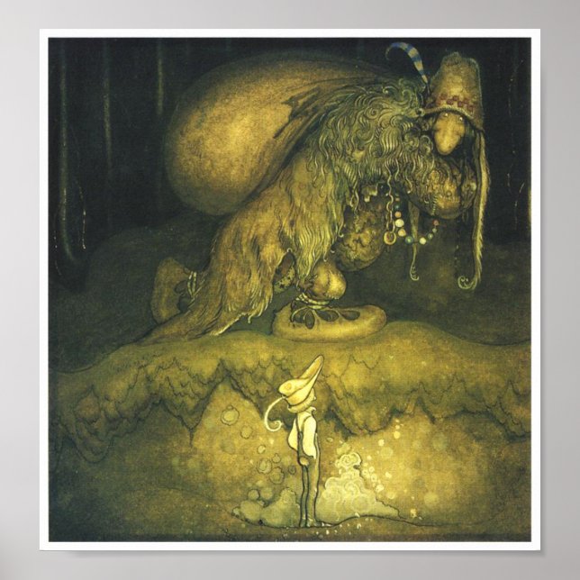 John Bauer Old Man Troll Poster (Vorne)
