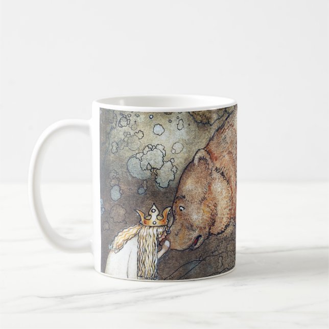 John Bauer Pauvre Petit Basse Café Mug (Gauche)