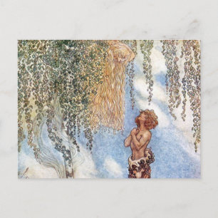 John Bauer Princess in a Tree Postcard Postkarte