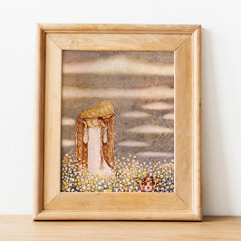 John Bauer Princess in Blume Meadow Poster