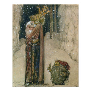 John Bauer - Prinzessin und Troll Poster