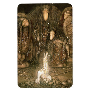 John Bauer - Schauen Sie sich ihre Troll-Mutter an Magnet