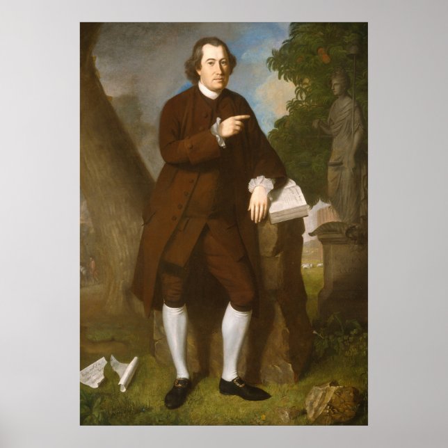 John Beale Bordley - Charles Peale Fine Art Poster (Vorne)