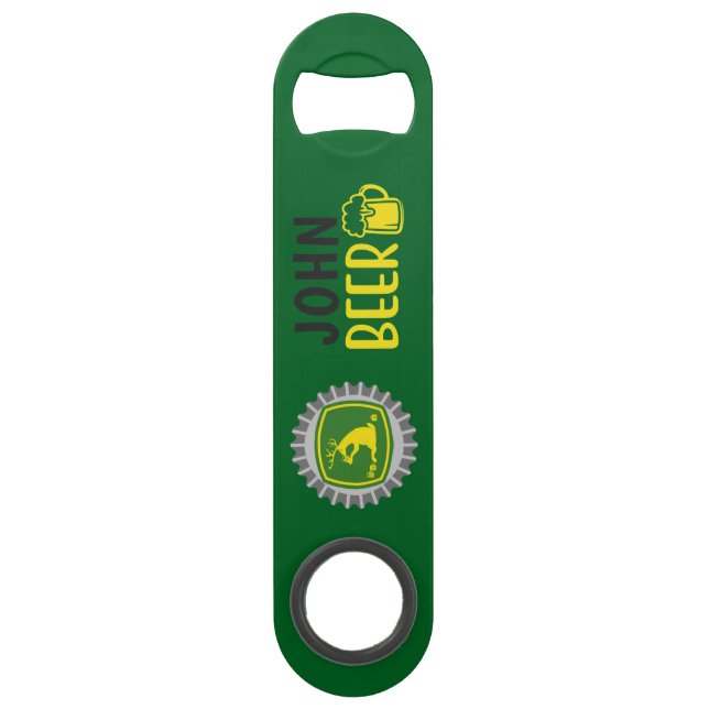 John Beer Steel Bottle Opener Speed Flaschenöffner (Vorderseite)