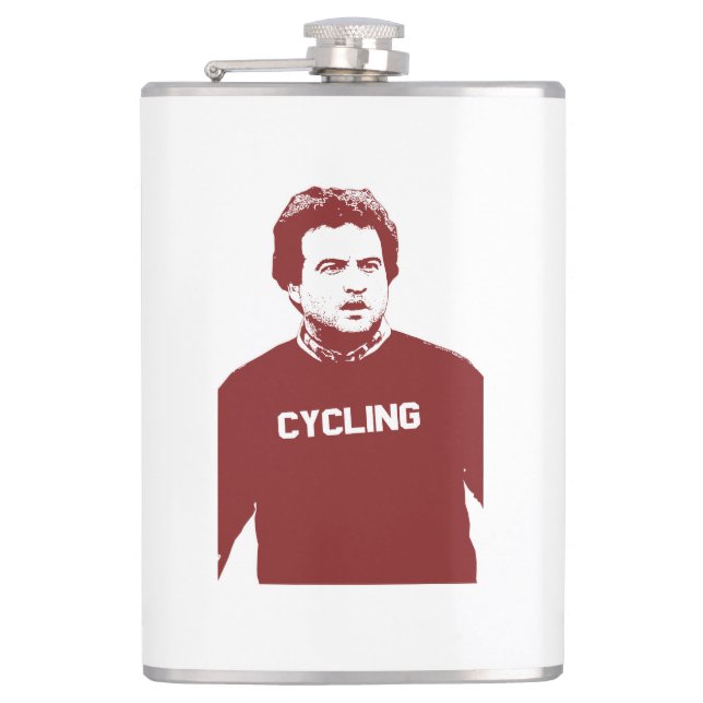 John Belushi Cycling Flachmann (Vorderseite)