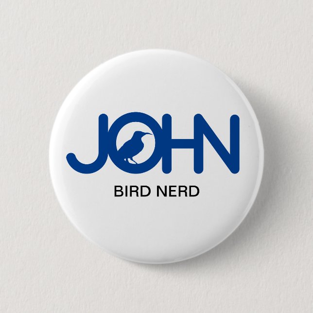 John Bird Nerd Button (Vorderseite)
