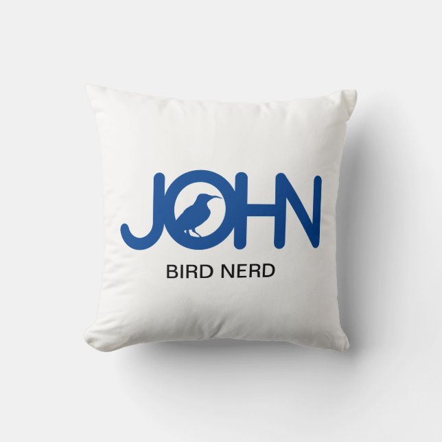 John Bird Nerd Kissen (Vorderseite)