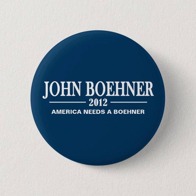 John Boehner 2012 - Amerika benötigt ein Boehner Button (Vorderseite)
