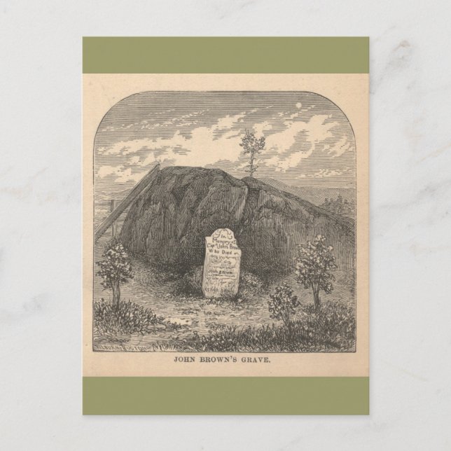 John Brown's Grave Postkarte (Vorderseite)