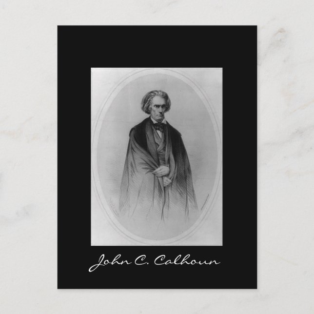 John C. Calhoun Postkarte (Vorderseite)
