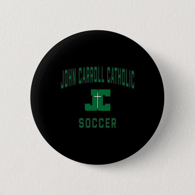 John Carroll Catholic High School Cavaliers Fußbal Button (Vorderseite)