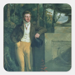 John Charles, 3. Graf Spencer Quadratischer Aufkleber