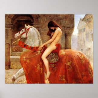 John Collier "Lady Godiva" 1898 Reproduction Poster