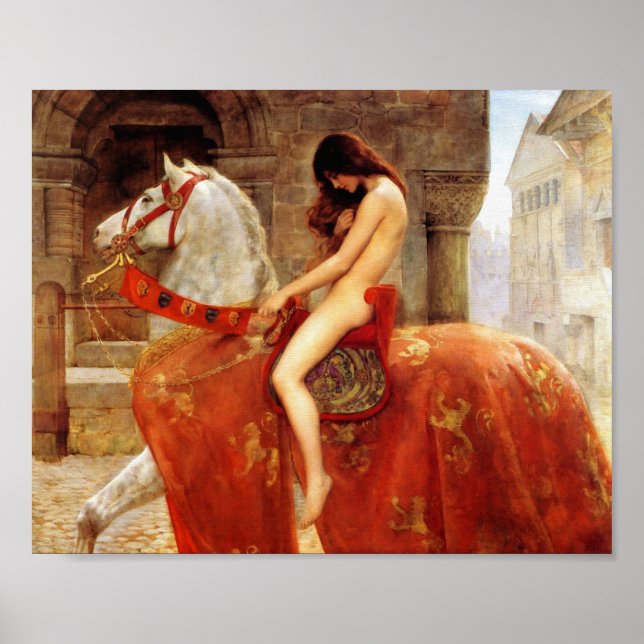 John Collier Lady Godiva Fine Art Poster (Vorne)