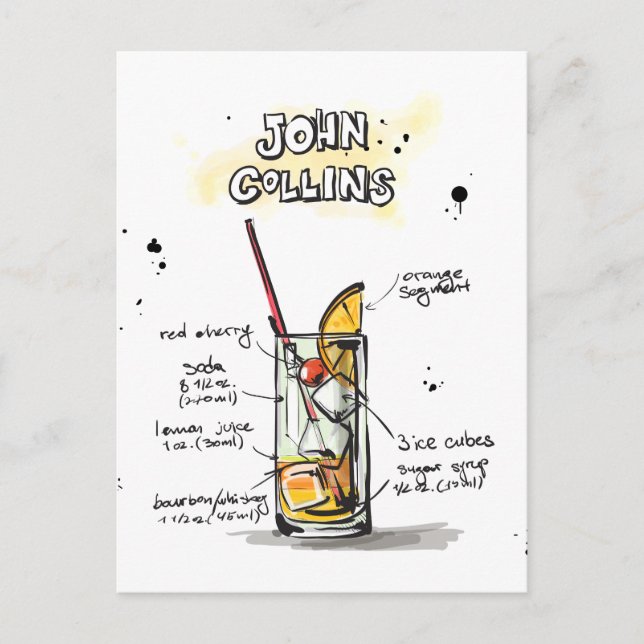 John Collins Postkarte (Vorderseite)