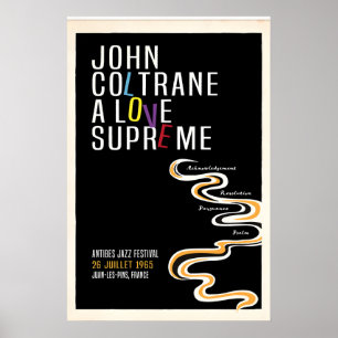 John Coltrane, A Love Supreme, Originaldruck Poster