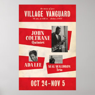 John Coltrane - Eric Dolphy affiche jazz - En conc