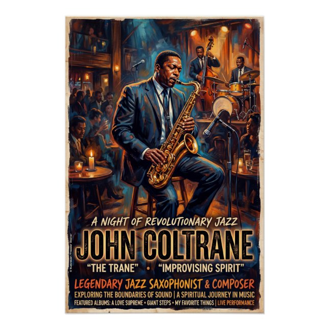John Coltrane  Poster (Vorderseite)