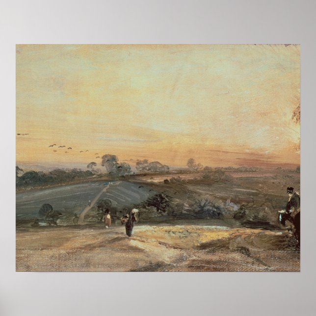 John  Constable | Autumnal Sunset Poster (Vorne)