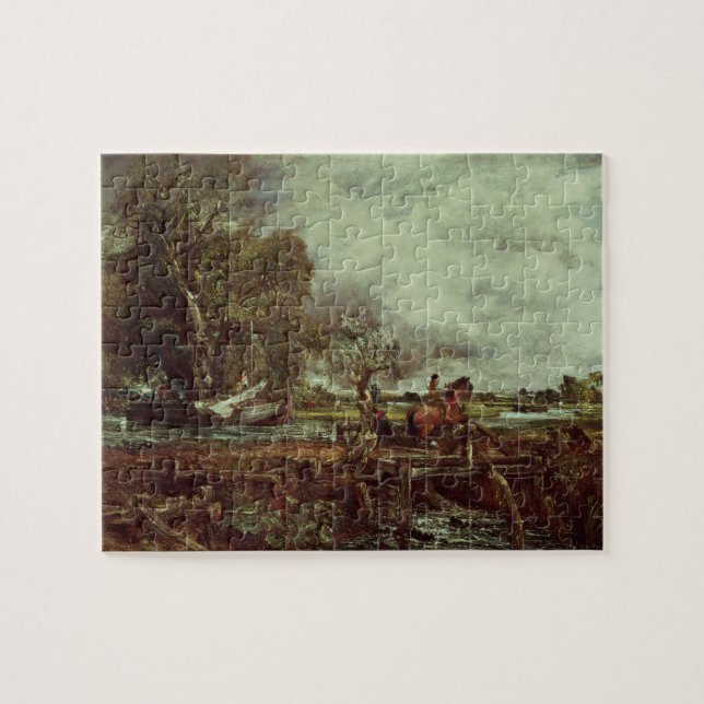 John Constable | das Springenpferd, c.1825 (Öl an (Horizontal)