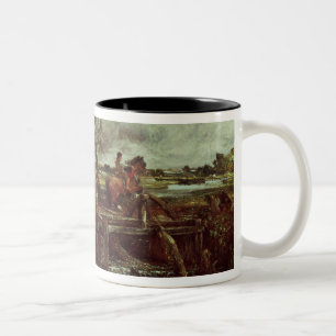 John Constable das Springenpferd, c.1825 (Öl an Zweifarbige Tasse