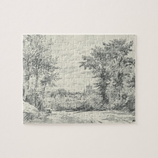 John Constable | der Eingang in Gillingham, Dor (Horizontal)