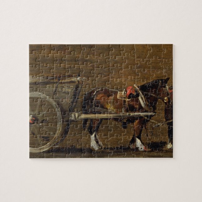 John Constable | ein Bauernhof-Wagen mit zwei (Horizontal)