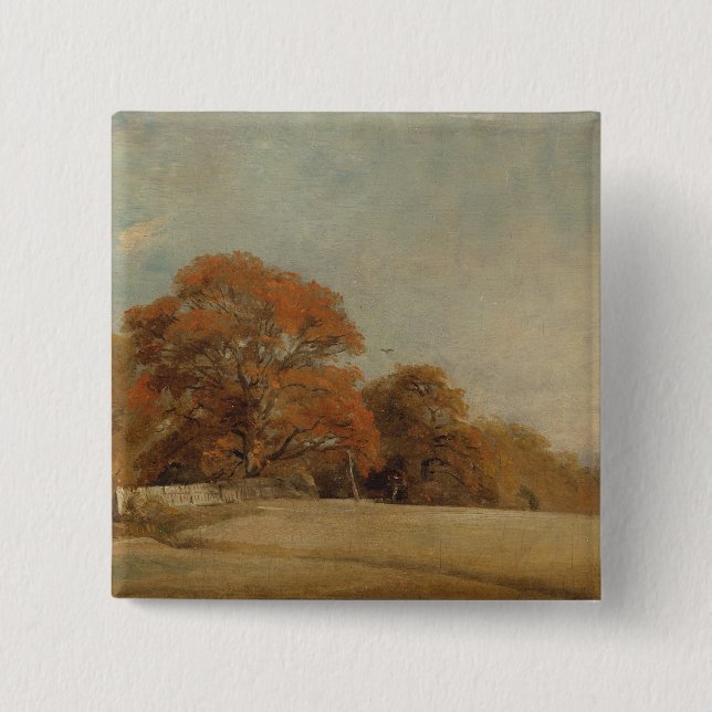John Constable | eine herbstliche Landschaft an Button (Vorderseite)
