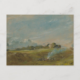 John Constable - Hampstead Heath mit einem Feuer Postkarte