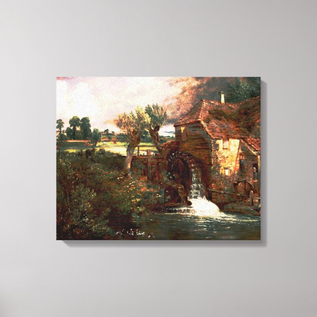John Constable - Parham Mill (modifiziert) Leinwanddruck (Vorderseite)