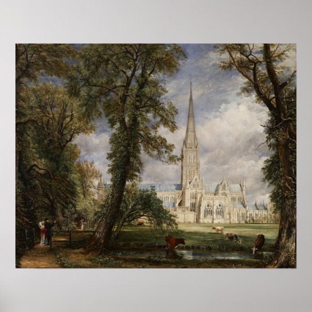 John Constable - Salisbury Cathedral Poster (Vorne)
