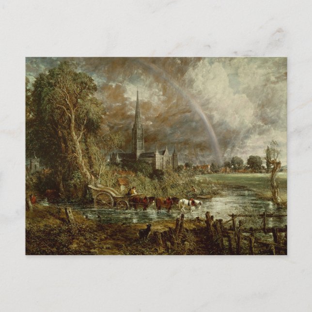 John Constable | Salisbury Kathedrale aus der Stra Postkarte (Vorderseite)