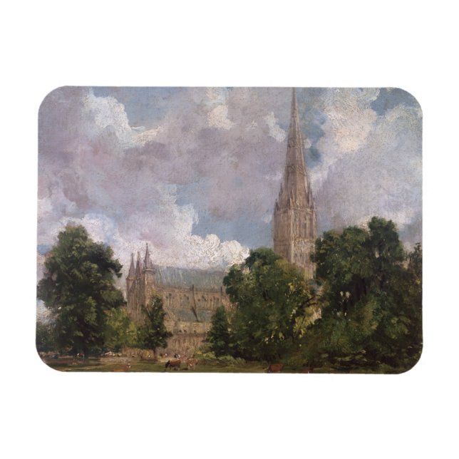 John Constable | Salisbury Kathedrale vom Auslauf Magnet (Horizontal)