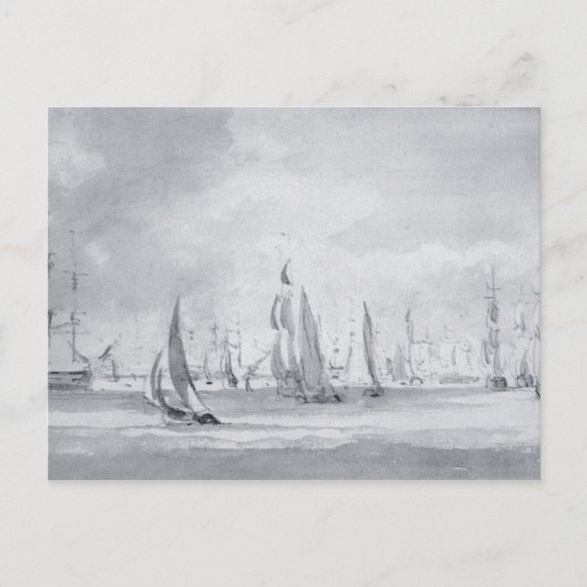 John Constable | Schifffahrt in der Themse Postkarte (Vorderseite)
