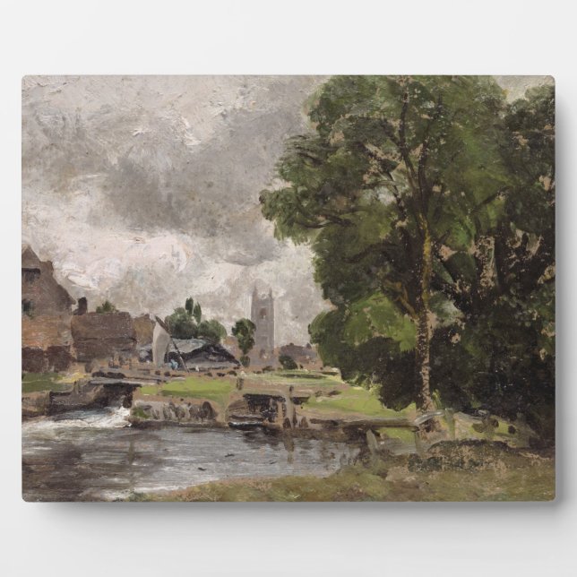 John Constable | Schleuse Dedham und Mill Fotoplatte (Vorderseite)