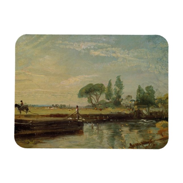 John Constable | Schleuse Flatford, c.18 Magnet (Horizontal)