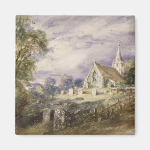 John Constable schüren Poges Kirche, 1833 (w/c Magnet