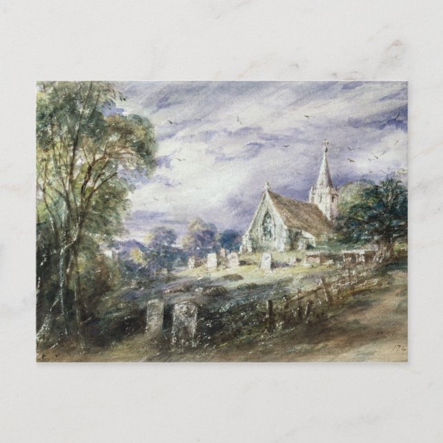 John Constable Stoke Poges Church Postkarte (Vorderseite)