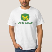 John Cowe mit des Sprichworts Rückseite an