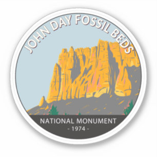 John Day Fossil Beds National Monument Oregon Aufkleber