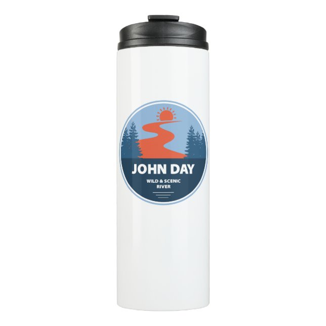 John Day Wild und der Landschaftliche Fluss Oregon Thermosbecher (Vorderseite)