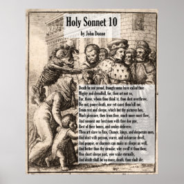 John Donne Death, Be Not Proud/Heiliger Sonnet 10 Poster